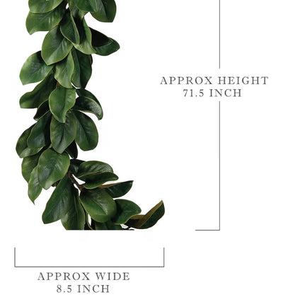 Artificial Magnolia Leaf Garland