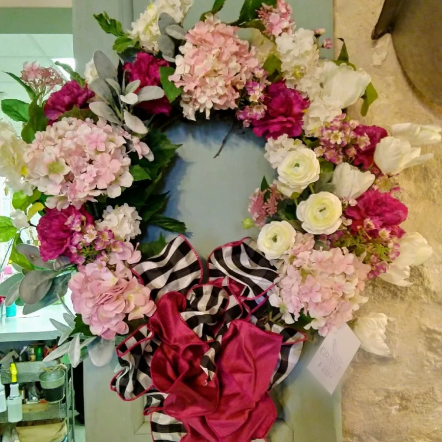 Pretty In Pink - Summer Door Wreath